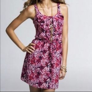 Express Ruffle Top Floral Mini Dress Size M